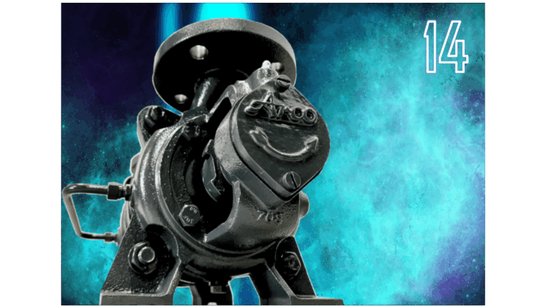 Product description 14: Horizontal, self-priming, gas-carrying side channel pumps in sectional casing design with open impellers. The programme includes the series 1400 to 1460.