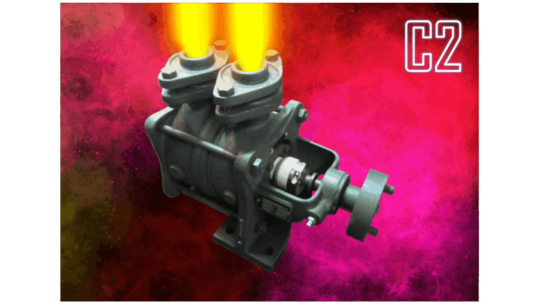 Product description C2: Horizontal, self-priming, gas-carrying side channel pumps in sectional casing design with open impellers in stainless steel. The C2 programme comprises the C200 to C230 series.