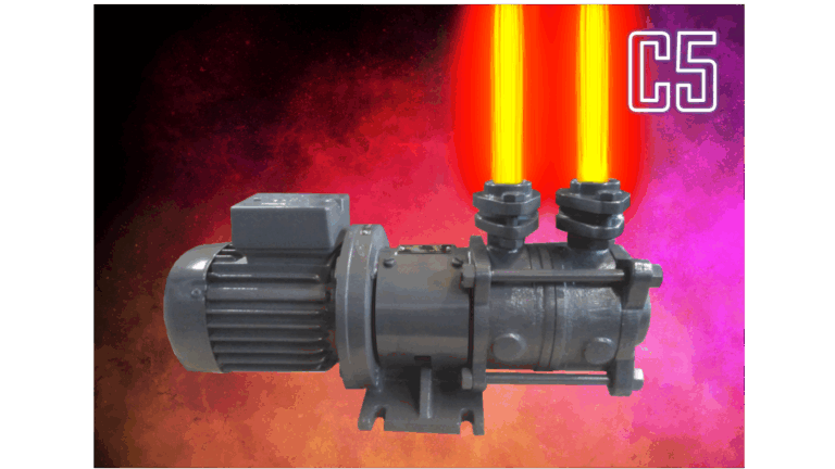 Product description C5: Horizontal, self-priming, gas-carrying side channel pumps in sectional casing design with open impellers made of stainless steel. The programme includes the C500 and C510 series.