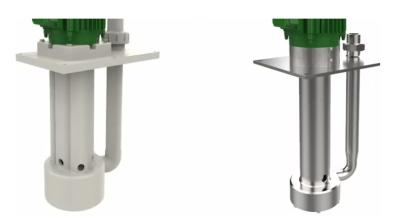 Immersion pumps made of plastic and stainless steel from the manufacturer SAGER + MACK