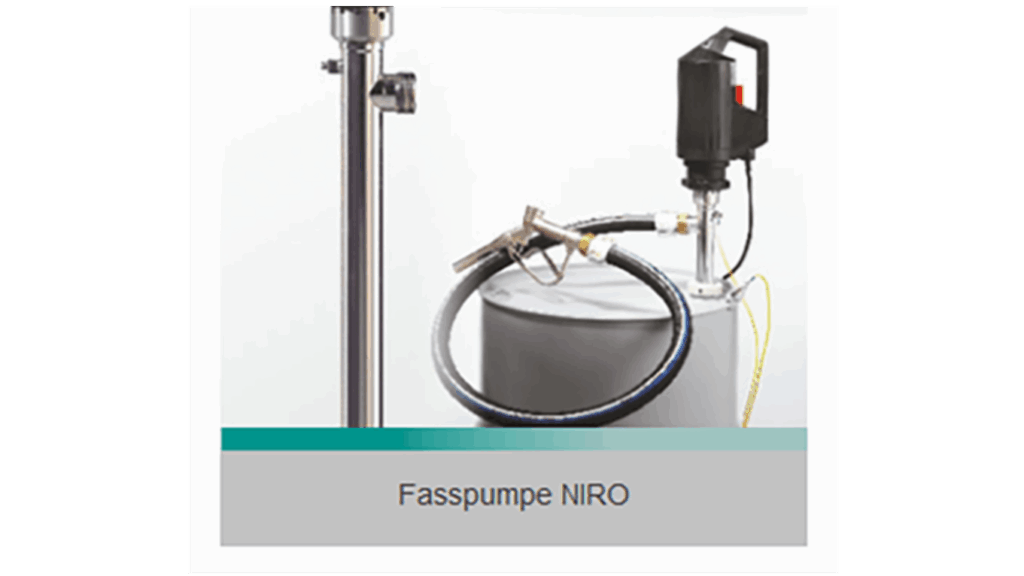 Barrel pumps NIRO, for flammable and slightly aggressive liquids