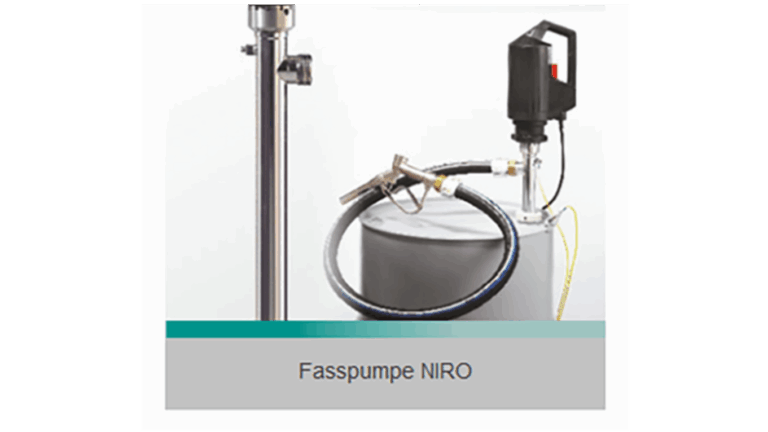 Barrel pumps NIRO, for flammable and slightly aggressive liquids