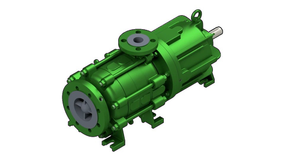 Centrifugal pump: HZMA is a single or multi-stage centrifugal pump with magnetic coupling and axial suction flange