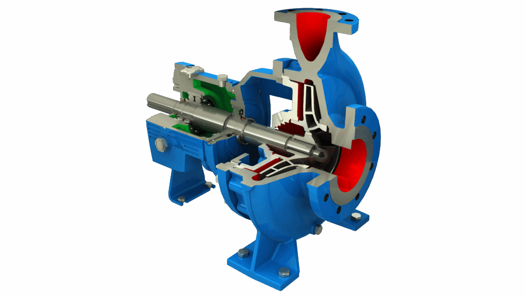 IC – Standard chemical pump with i-FRAME according to ISO 2858