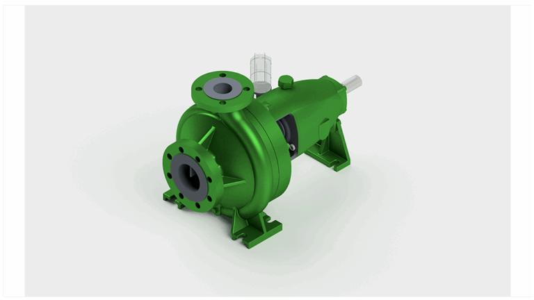 Chemical standard pump: NCL single-stage volute casing pump