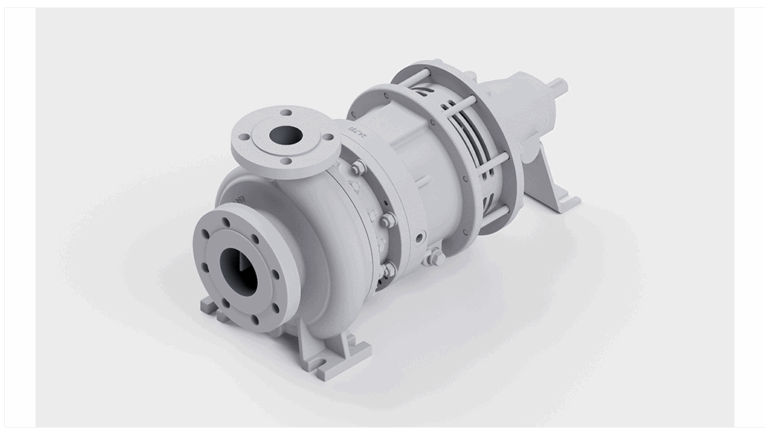 Heat transfer pump: NMX single-stage volute casing pump with magnetic coupling