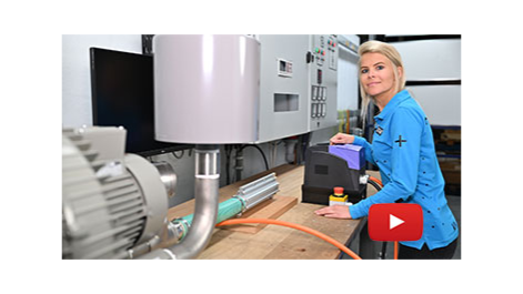 How do I setup a variable frequency drive with a side channel blower?