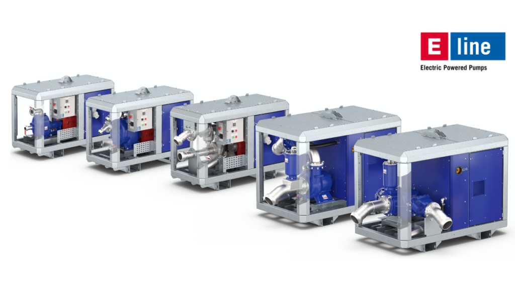 Nieuwe generatie mobiele elektrisch aangedreven pompsets