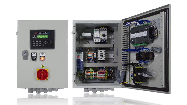 Standaard schakelkast minipompgemalen met LoRa insteekmodule