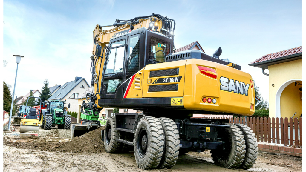 SANY SY155W MOBIELE GRAAFMACHINE