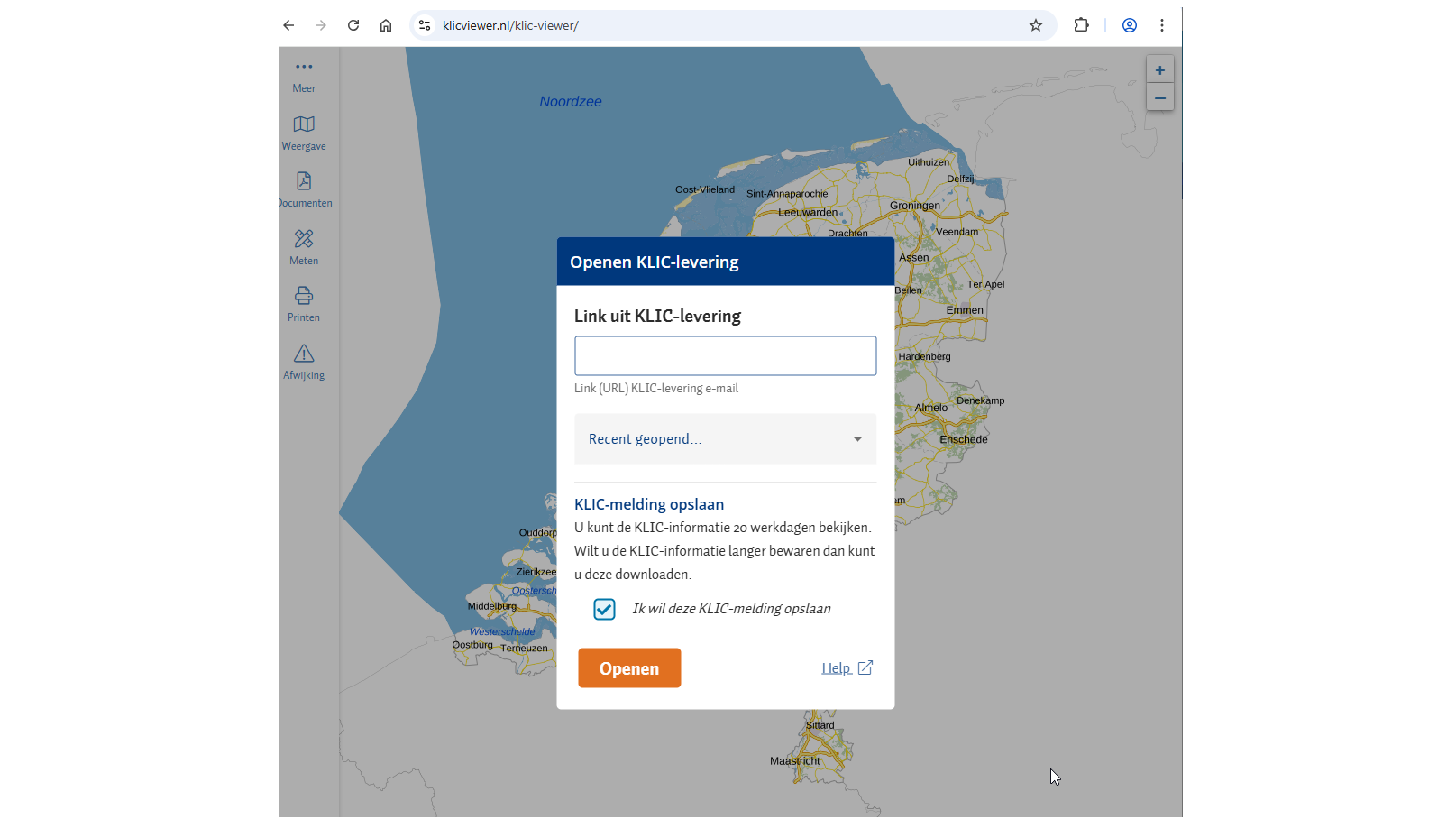 Kadaster KLIC-Viewer