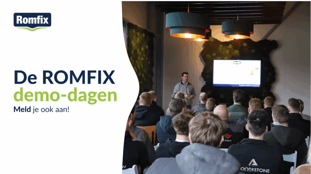 ROMFIX organiseert demodagen voor hoveniers en stratenmakers!
