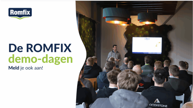 ROMFIX organiseert demodagen voor hoveniers en stratenmakers!