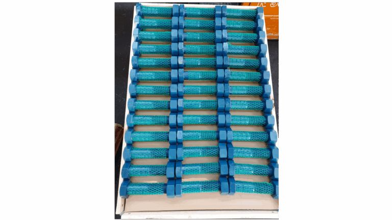 PTFE BLUE BOLTS AND NUTS