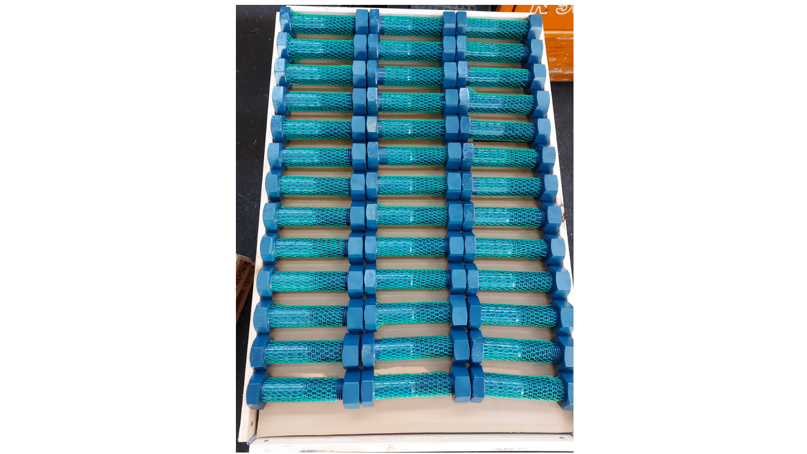 PTFE BLUE BOLTS AND NUTS