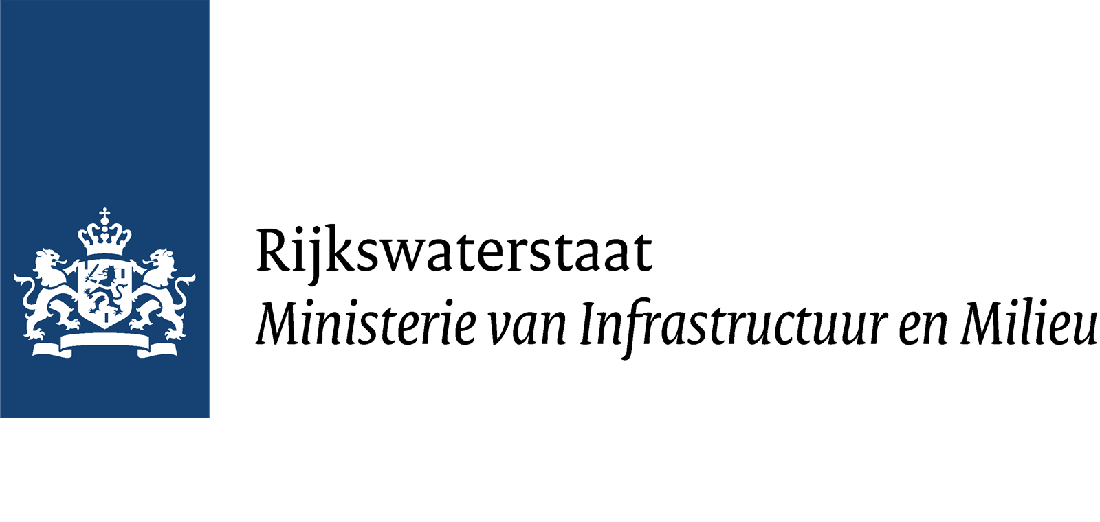 Logo van Rijkswaterstaat met Nederlands rijkswapen