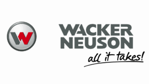 Wacker Neuson-logo met slogan all it takes