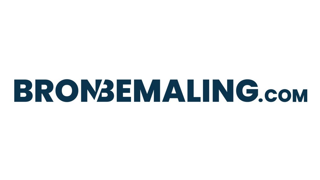 Logo van Bronbemaling.com in donkerblauw