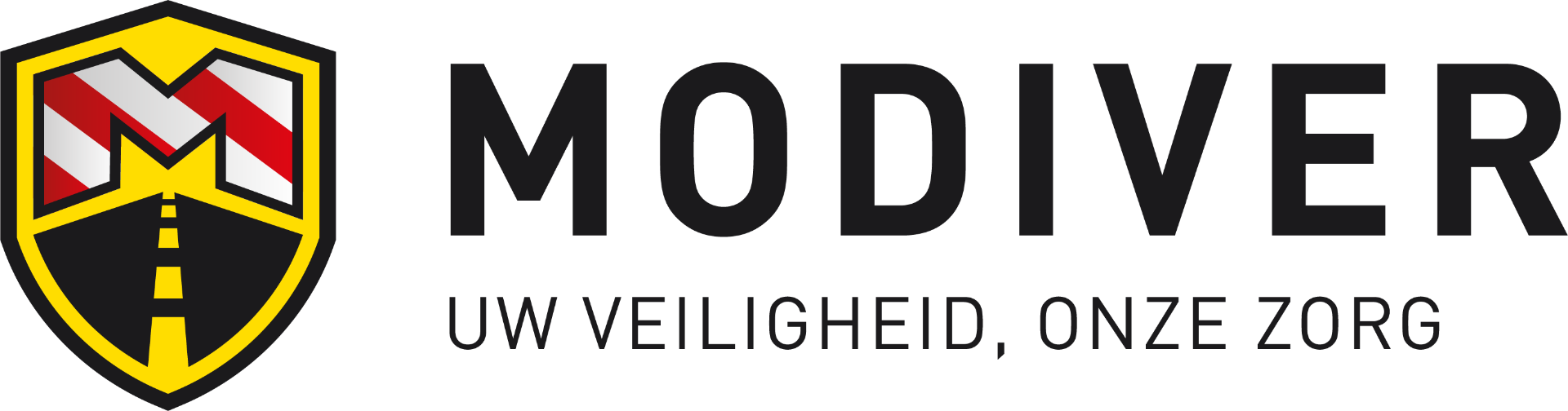 MODVER-logo met veiligheidsweg en Nederlandse vlag