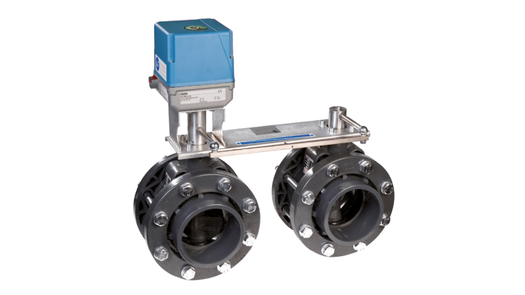 VDEG ENVALVE VK21 motor operated double butterfly valves