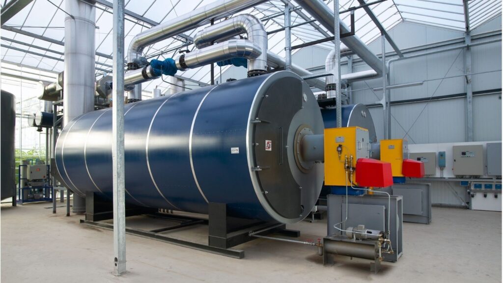 WND boiler, Co2, hot water (greenhouse heating), steam