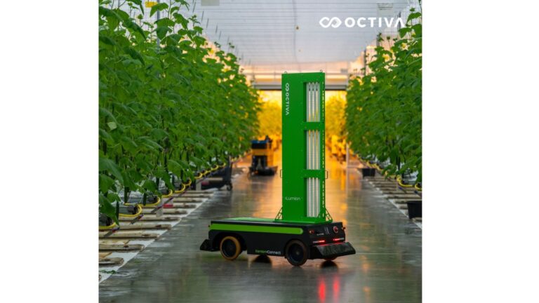 Octiva Lumion UV-C autonomous roubot for cucumber