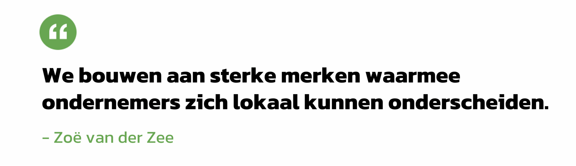 Autodistribution afbeelding quote: We bouwen aan sterke merken waarmee ondernemers zich lokaal kunnen onderscheiden