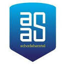 Blauw AN autoschadeherstel logo op witte achtergrond