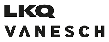 Zwart logo met tekst LKQ VanEsch