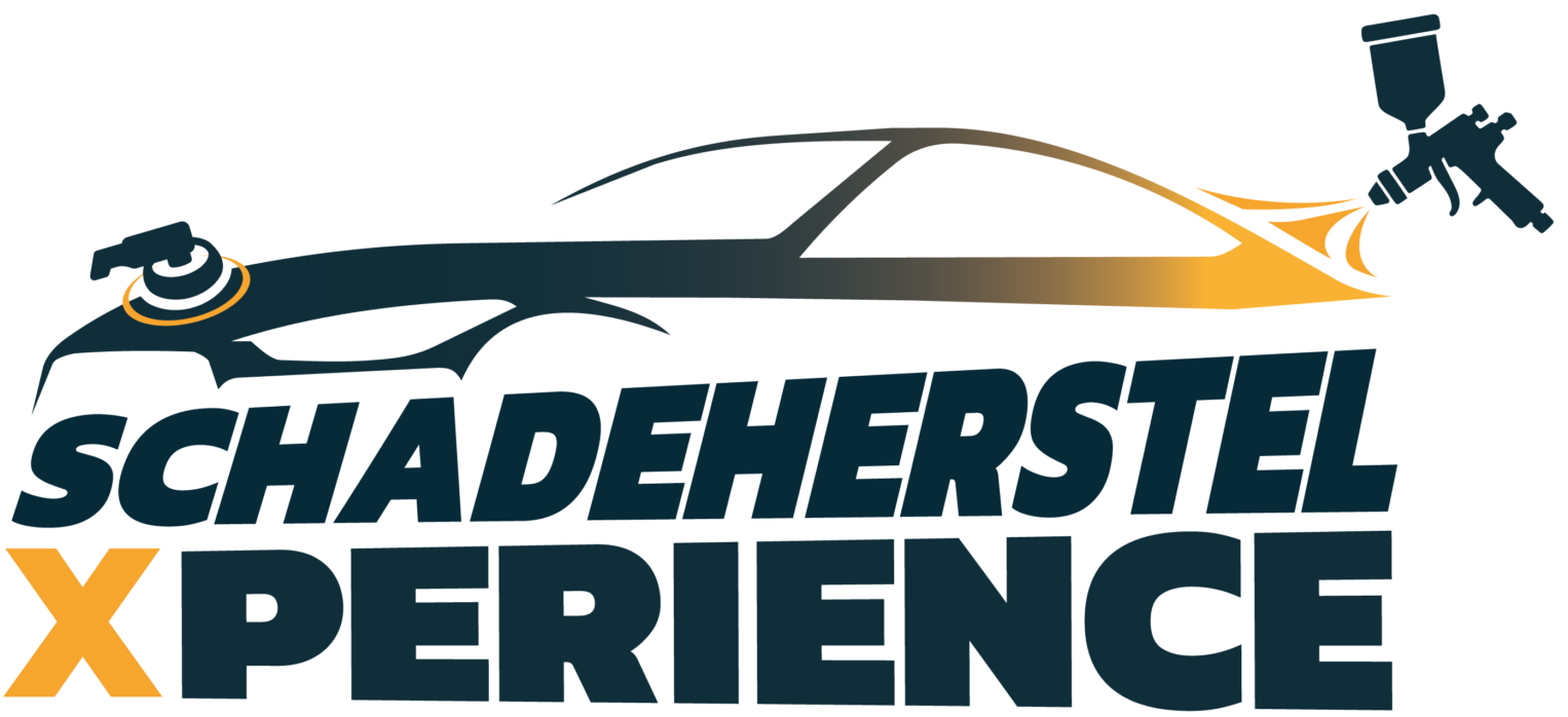 Logo van Schadeherstel Xperience met autospuitpistool