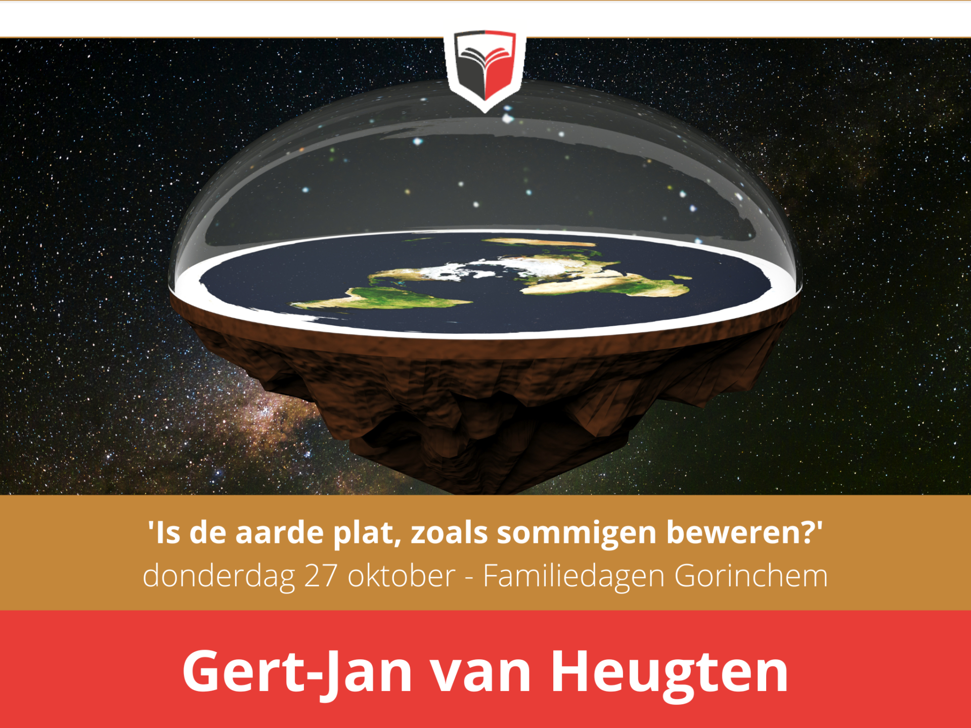 Een headerfoto van Gert-Jan van Heugten 'Is de aarde plat, zoals sommigen beweren?