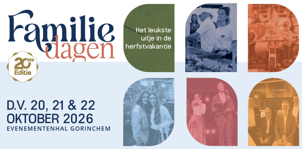 Poster Familiedagen 2026 Evenementenhal Gorinchem