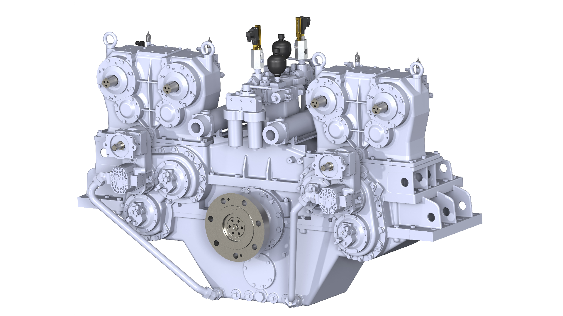 Masson Marine MM W2800 Y. The solution for 2 engines on 1 reverse