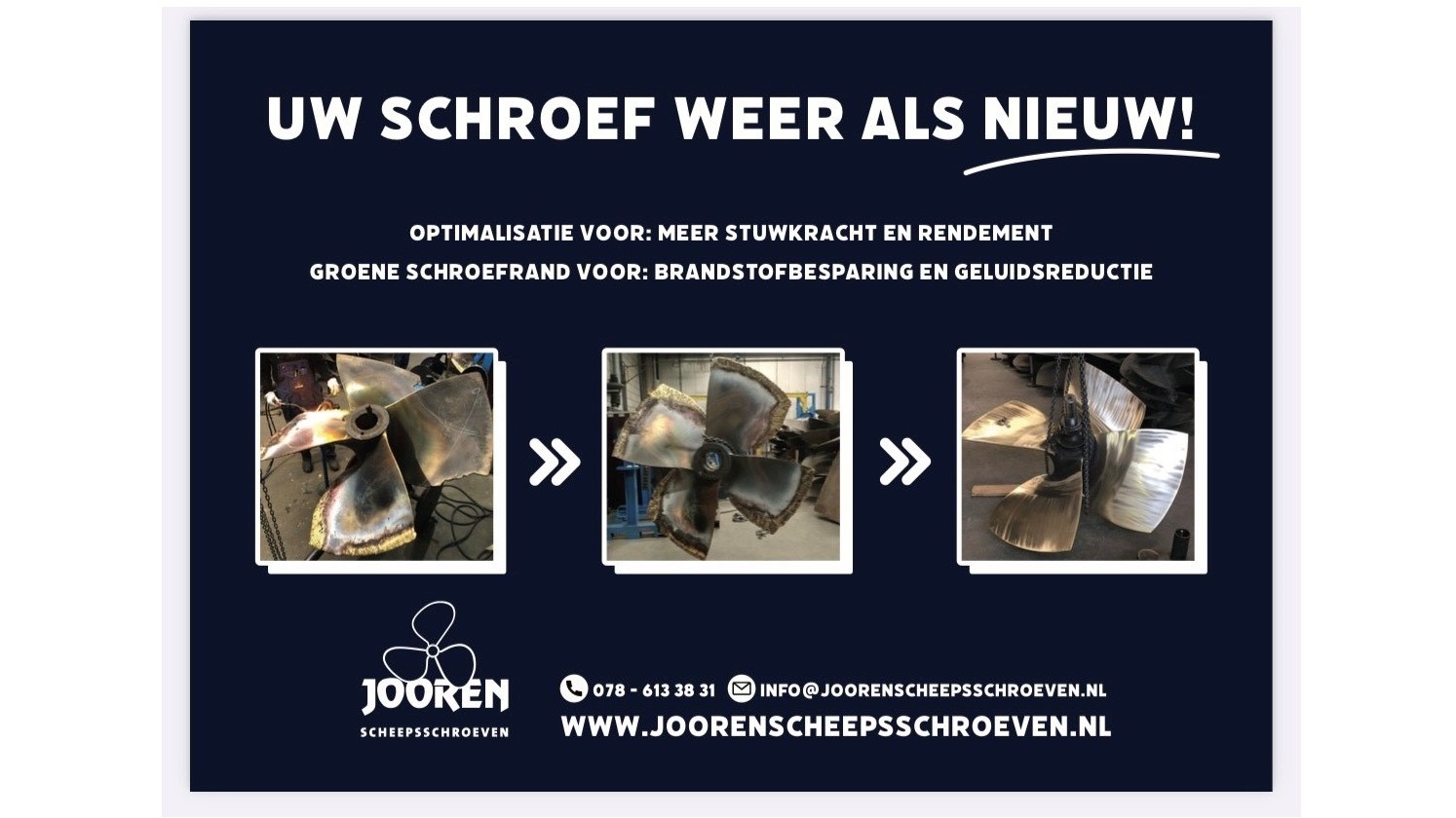 Repareren van Scheepsschroeven