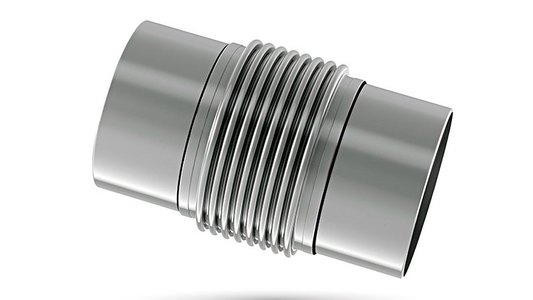 Stainless steel compensator with welded ends