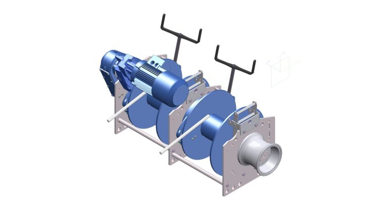 ECA-2200-KB2V  double electrical wire anchorwinch with capstanhead
