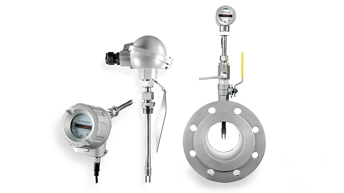 De VACOMASS® flow meters use the thermal mass flow principle and measure the gas mass flow respectively standard volume flow directly, independent of pressure and temperature of the medium at standard conditions according to DIN 1343.