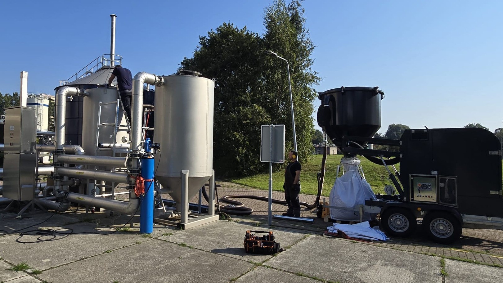 Biogas-reiniging Actief kool filter-onderhoud