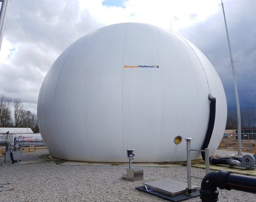 Biogas opslag