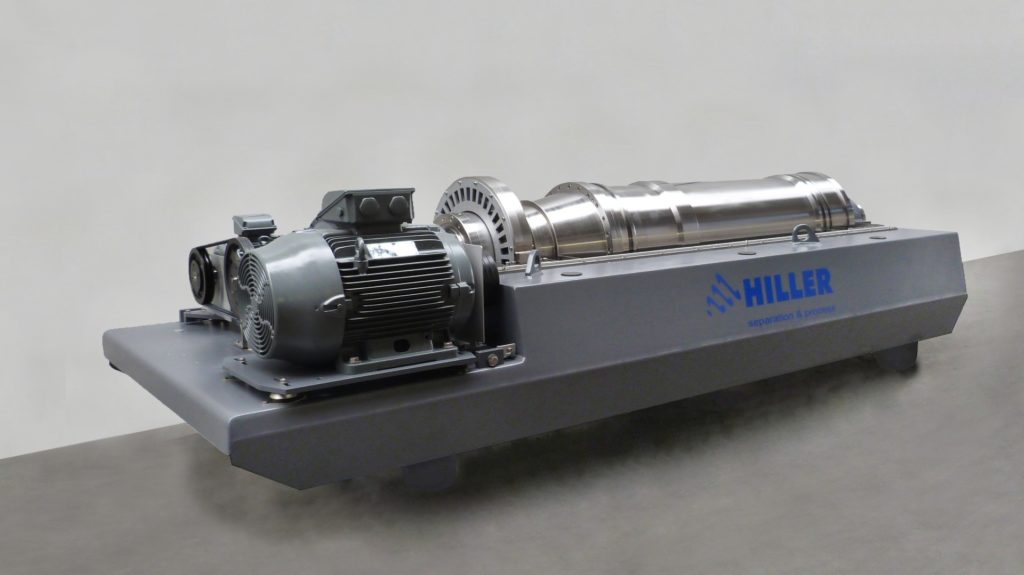 Hiller decanters for sludge thickening and disintegration