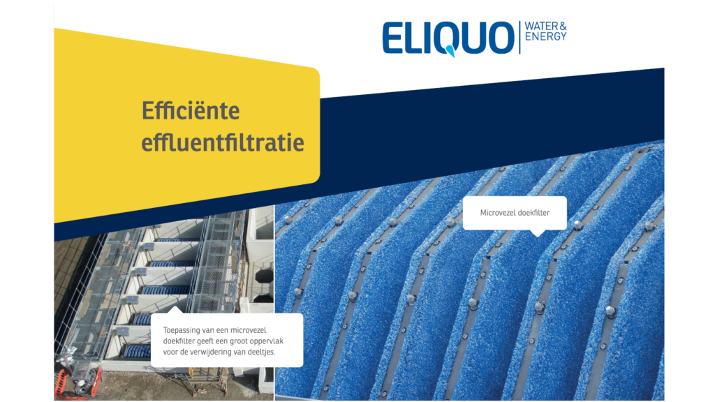 Microvezel doekfilter –  behandeling van effluent met microvezel doekfiltratie