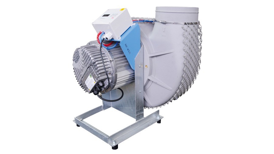 Kunststof ventilator EC motor met opgebouwde drukverschilmeting
