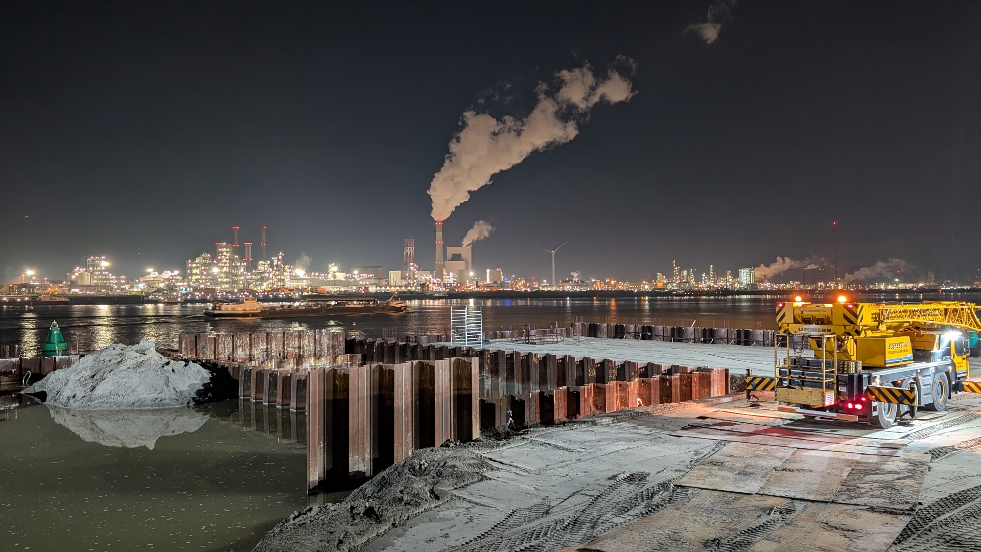 Cooling water pump building CCS project Porthos