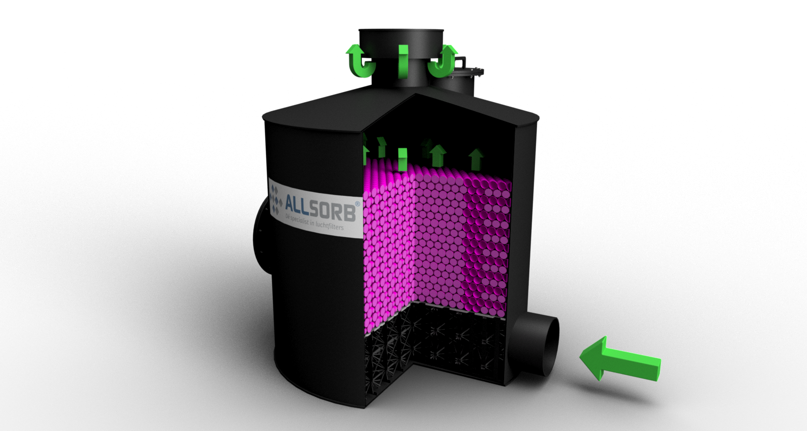 Scrubbers for gas filtration