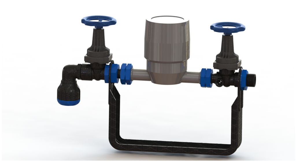 Kunststof watermeterbeugel