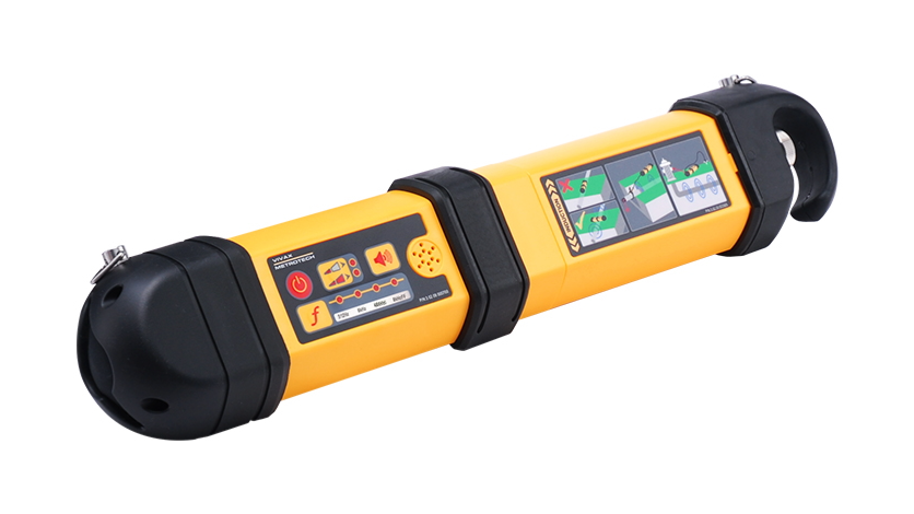 VM-550FF, Lokalisatiesysteem voor kunststof leidingen met behulp van duwcamera.