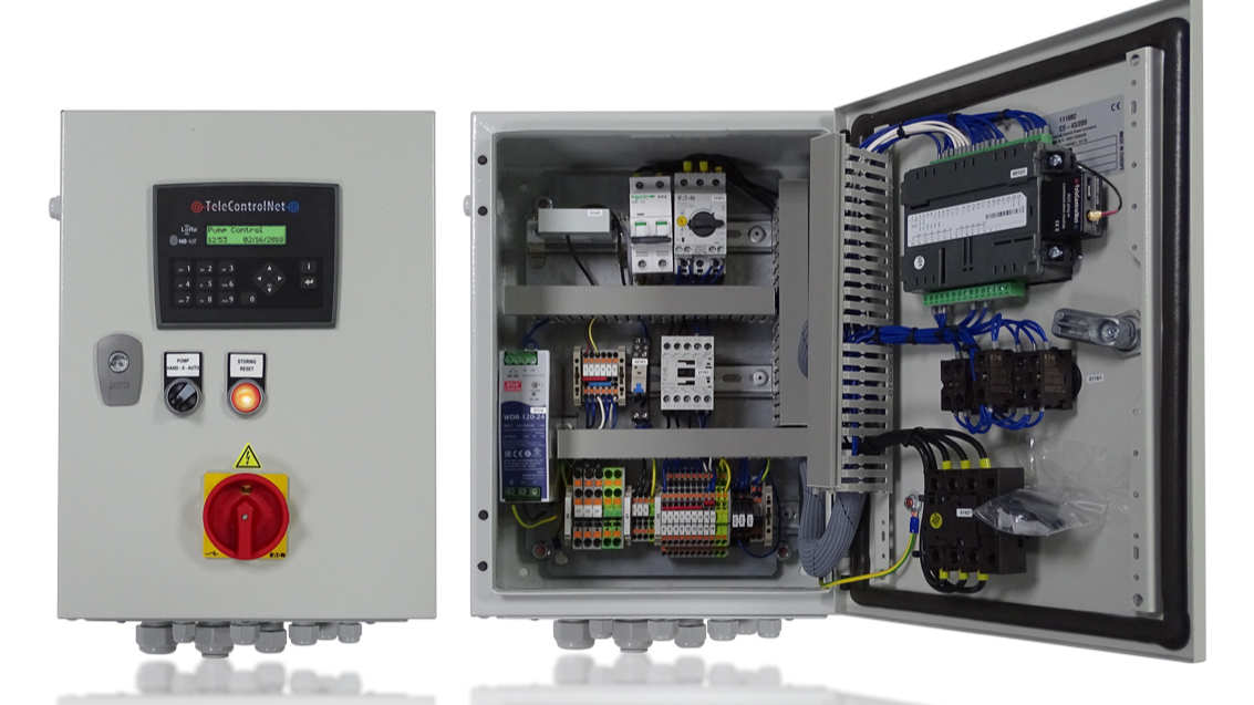 Standard control cabinet mini pump pumping stations with LoRa plug-in module