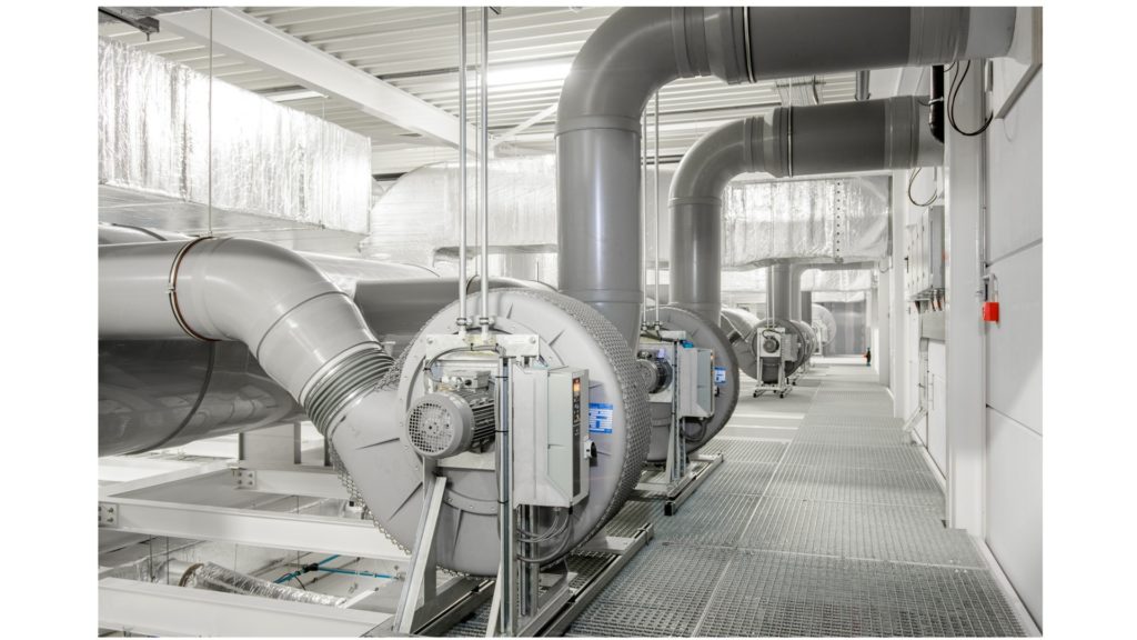 Ventilatoren voor beitsbadafzuiging