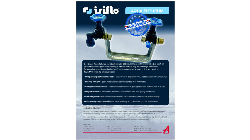 mounting bracket for a water meter and the Aqua futurum