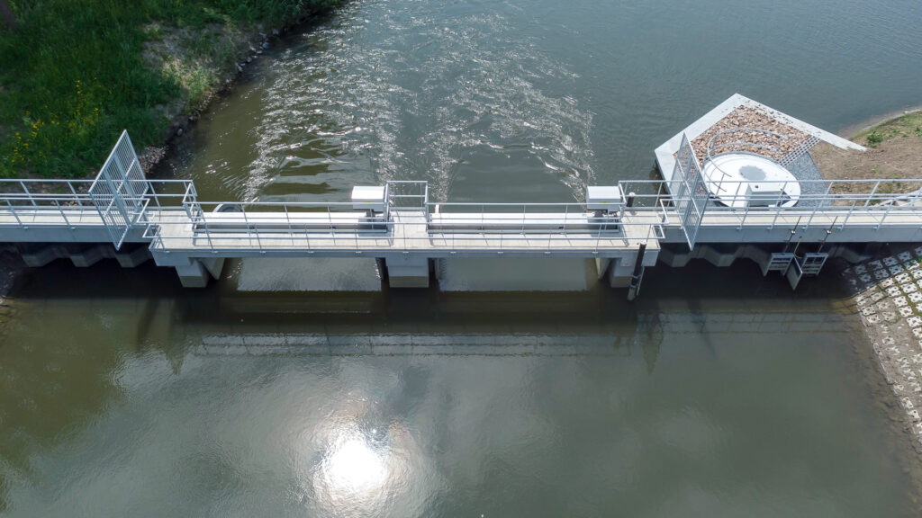 Realisatie van stuwen en vispassages